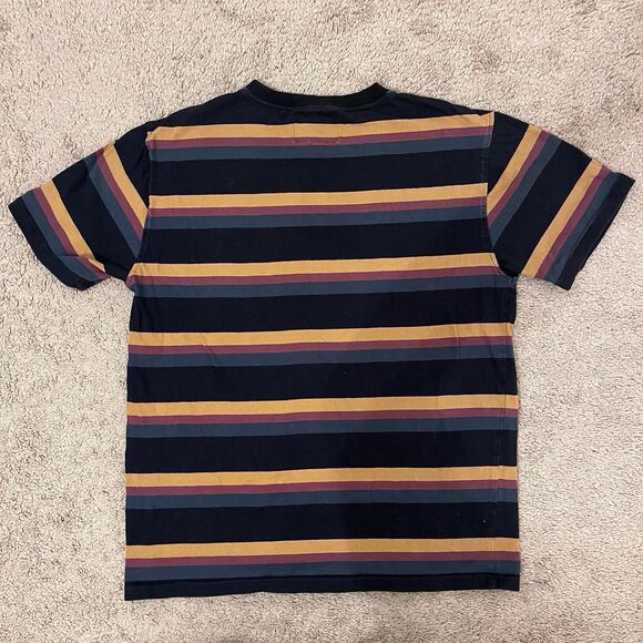 Welcome Skateboards Striped T-Shirt Men’s M Multi-Color Embroidered Streetwear - Picture 6 of 6